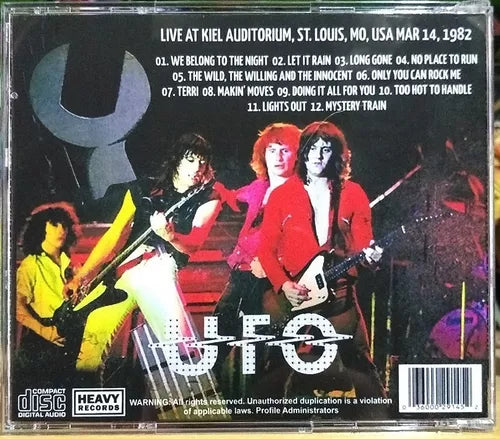 Ufo - Live 82 We Belong To The St. Louis CD