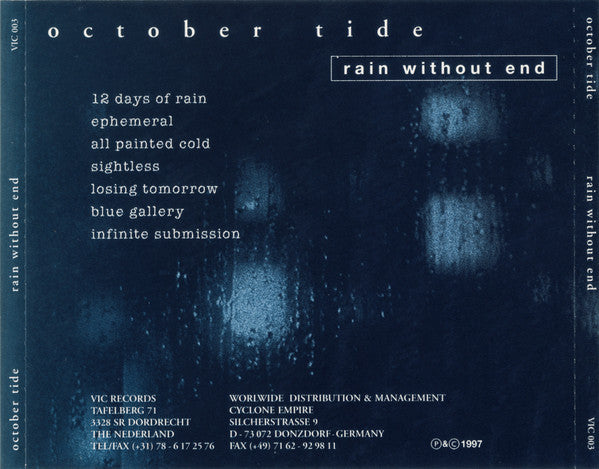 October Tide - Rain Without End - CD