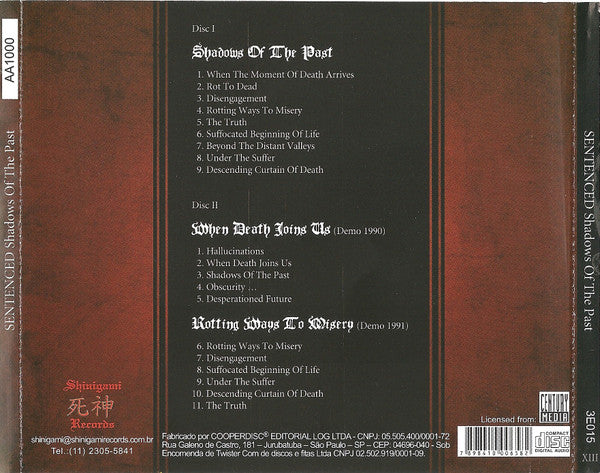 Sentenced - Shadows Of The Past - CD