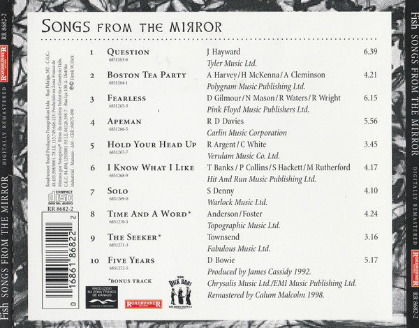 Fish - Songs From The Mirror - CD