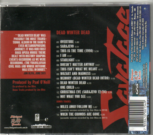 Savatage - Dead Winter Dead - CD