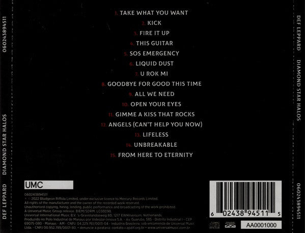 Def Leppard - Diamond Star Halos - CD