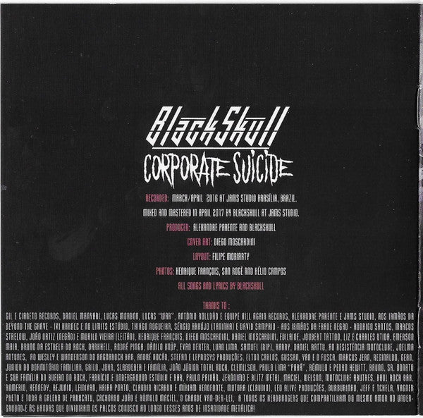BlackSkull - Corporate Suicide - CD