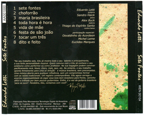 Eduardo Letti - Sete Fontes - CD