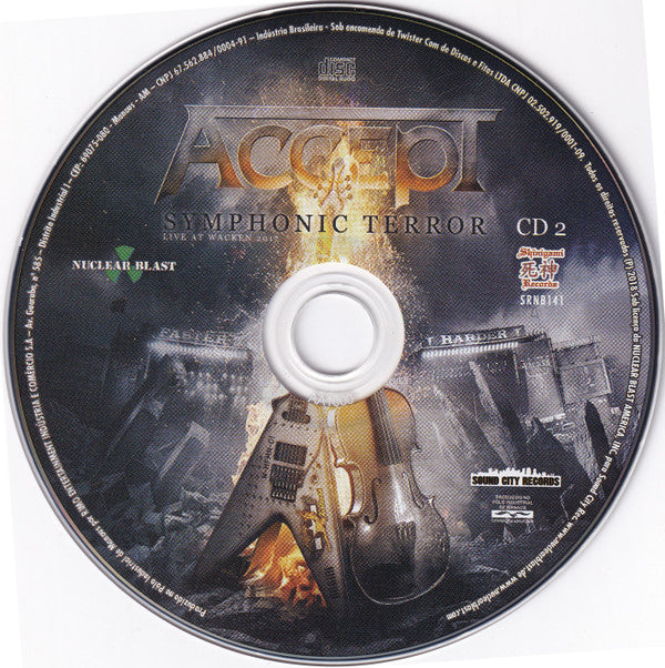 Accept – Symphonic Terror - Live At Wacken 2017 DVD / CD