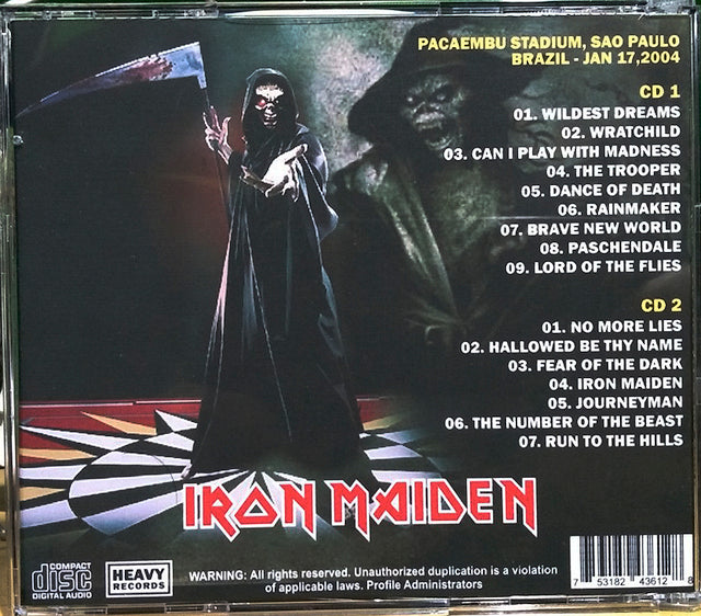 Iron Maiden - Dance Of Death In Sao Paulo 2004 2xCD