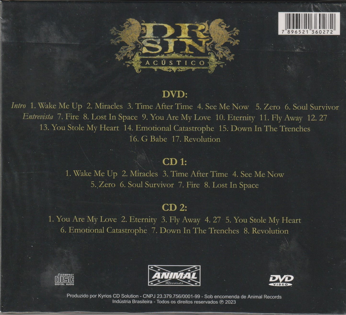 Dr. Sin - Acustico 2xCD/1DVD