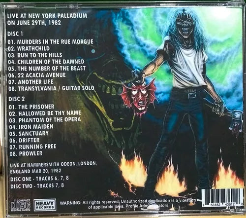 Iron Maiden - New York Palladium 1982 2xCD