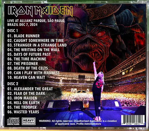 Iron Maiden - Live Sao Paulo 2024 2xCD