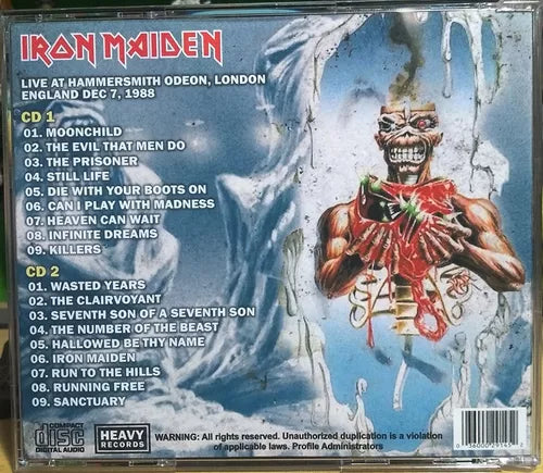 Iron Maiden - Prophecy In Hammersmith 2xCD