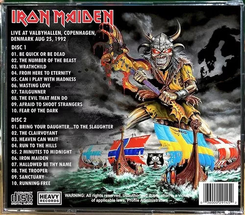 Iron Maiden - Copenhagen In Darkness 2xCD