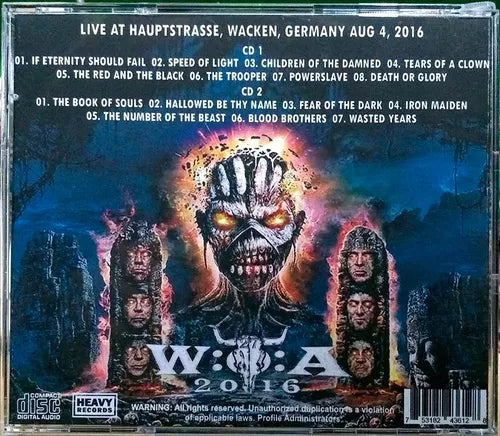 Iron Maiden - Wacken 2016 2xCD