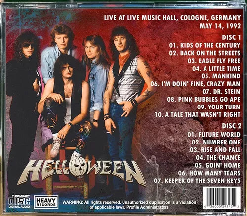 Helloween - Live In Germany 1992 2xCD