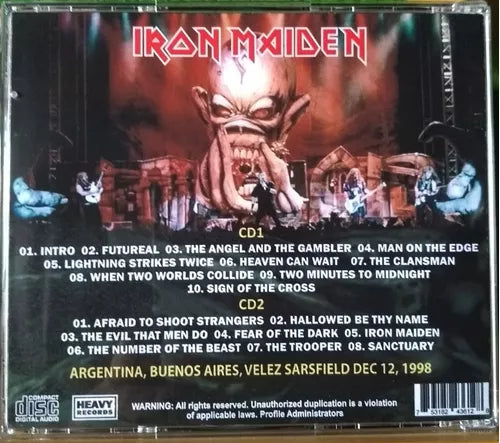 Iron Maiden - Virtual Buenos Aires CD 2xCD