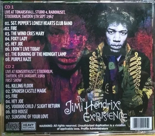 Jimi Hendrix - Fire In Stockholm The Jimi Hendrix Experience 2xCD