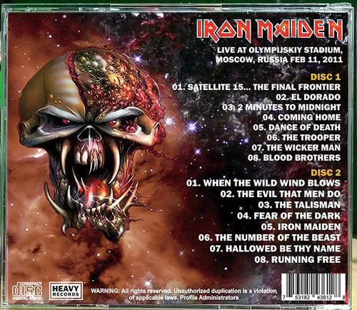 Iron Maiden - Final Frontier In Moscow 2011 2xCD