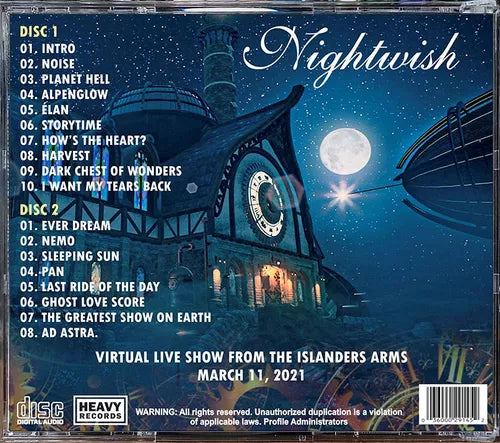 Nightwish - Live The Islanders Arms 2021 2xCD