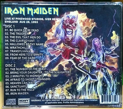 Iron Maiden - Raising Hell 2XCD