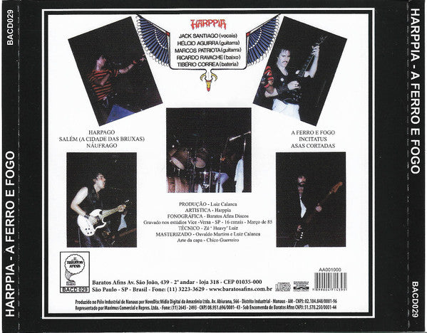 Harppia - A Ferro E Fogo - CD,