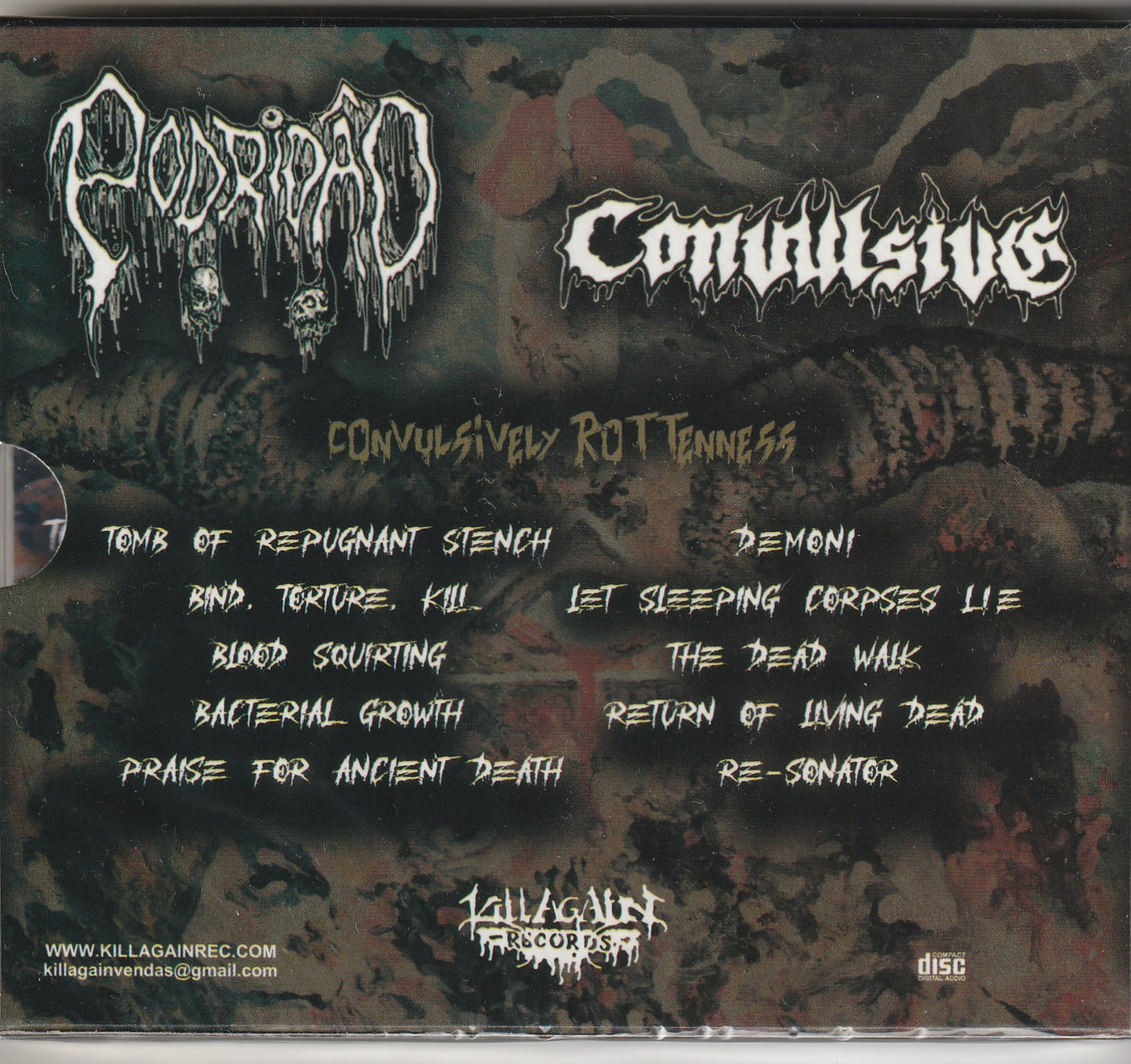 Podridão / Convulsive – Convulsively Rotteness CD