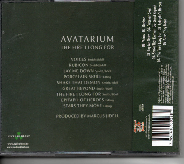 Avatarium ‎– The Fire I Long For CD