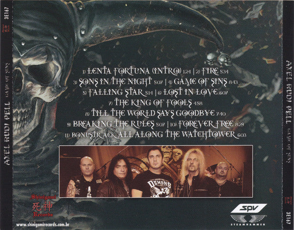 Axel Rudi Pell ‎– Game Of Sins CD