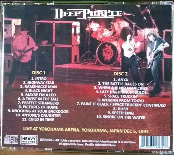 Deep Purple With Joe Satriani - The Battle Rages In Japan 2xCD