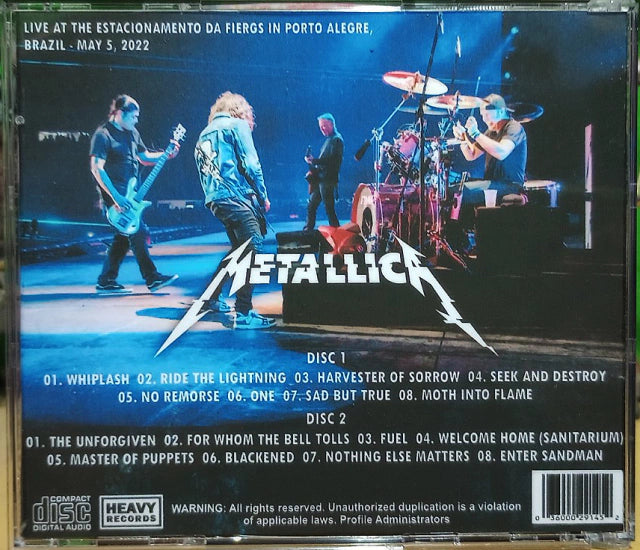 METALLICA - Hardwired In Porto Alegre 2022 2xCD