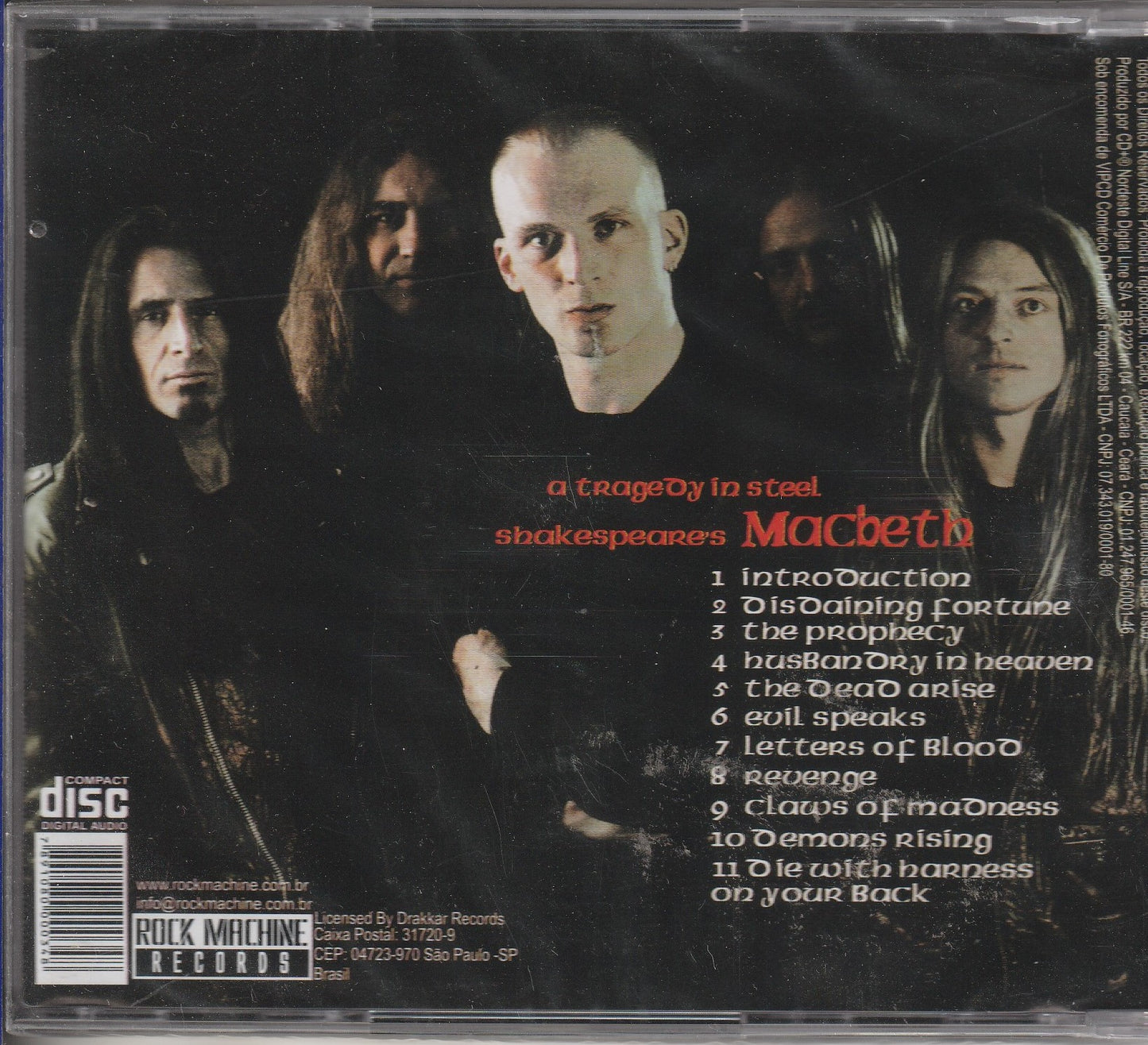 Rebellion - Shakespeare's Macbeth - A Tragedy In Steel CD