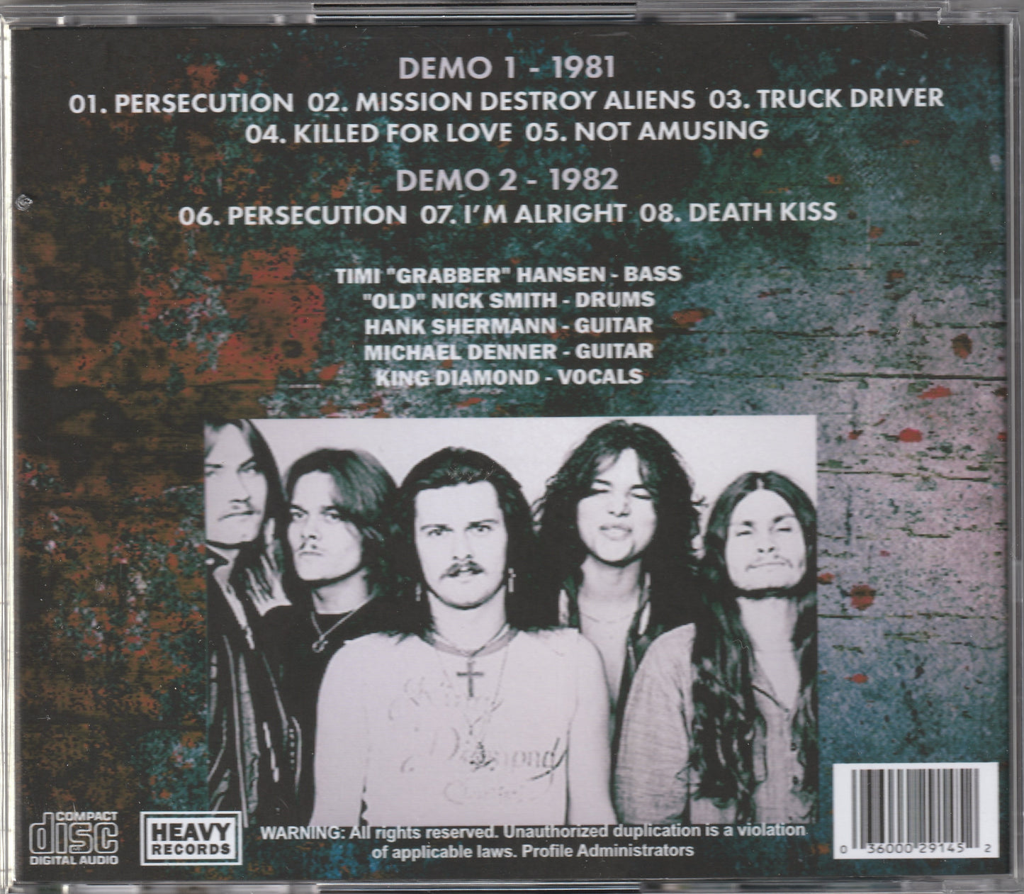 Danger Zone - Dead Demos CD