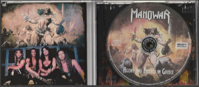 Manowar - Agony And Ecstasy In Greece CD