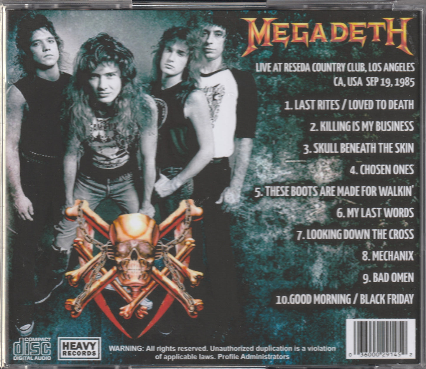 Megadeth - Killing In Los Angeles CD