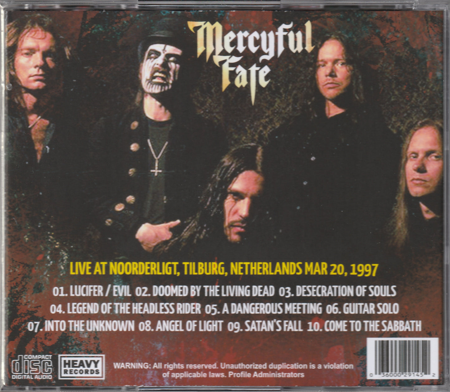 Mercyful Fate - Desecration Of Souls Europe Tour 1997 CD