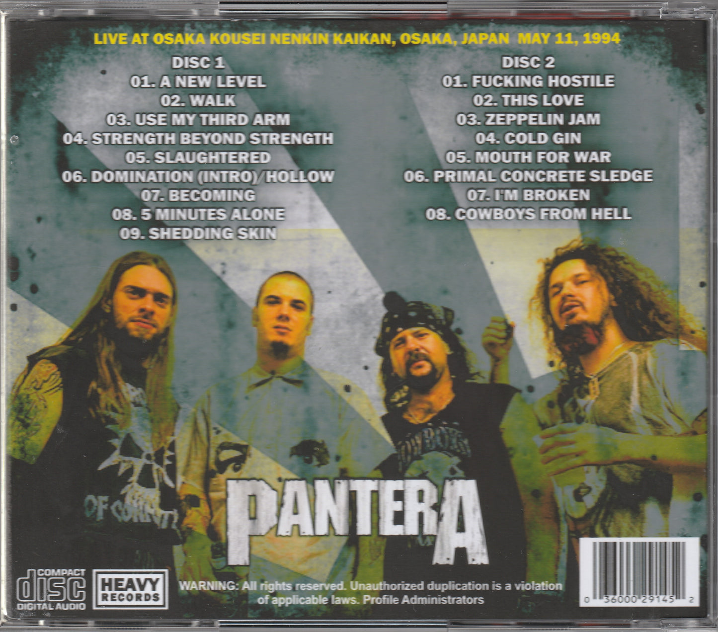 Pantera - Slaughtered In Japan 2xCD