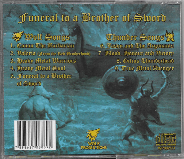 Grey Wolf / Thunderlord -  Funeral To A Brother Of Sword CD