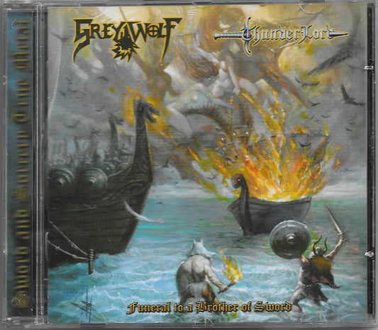 Grey Wolf / Thunderlord -  Funeral To A Brother Of Sword CD