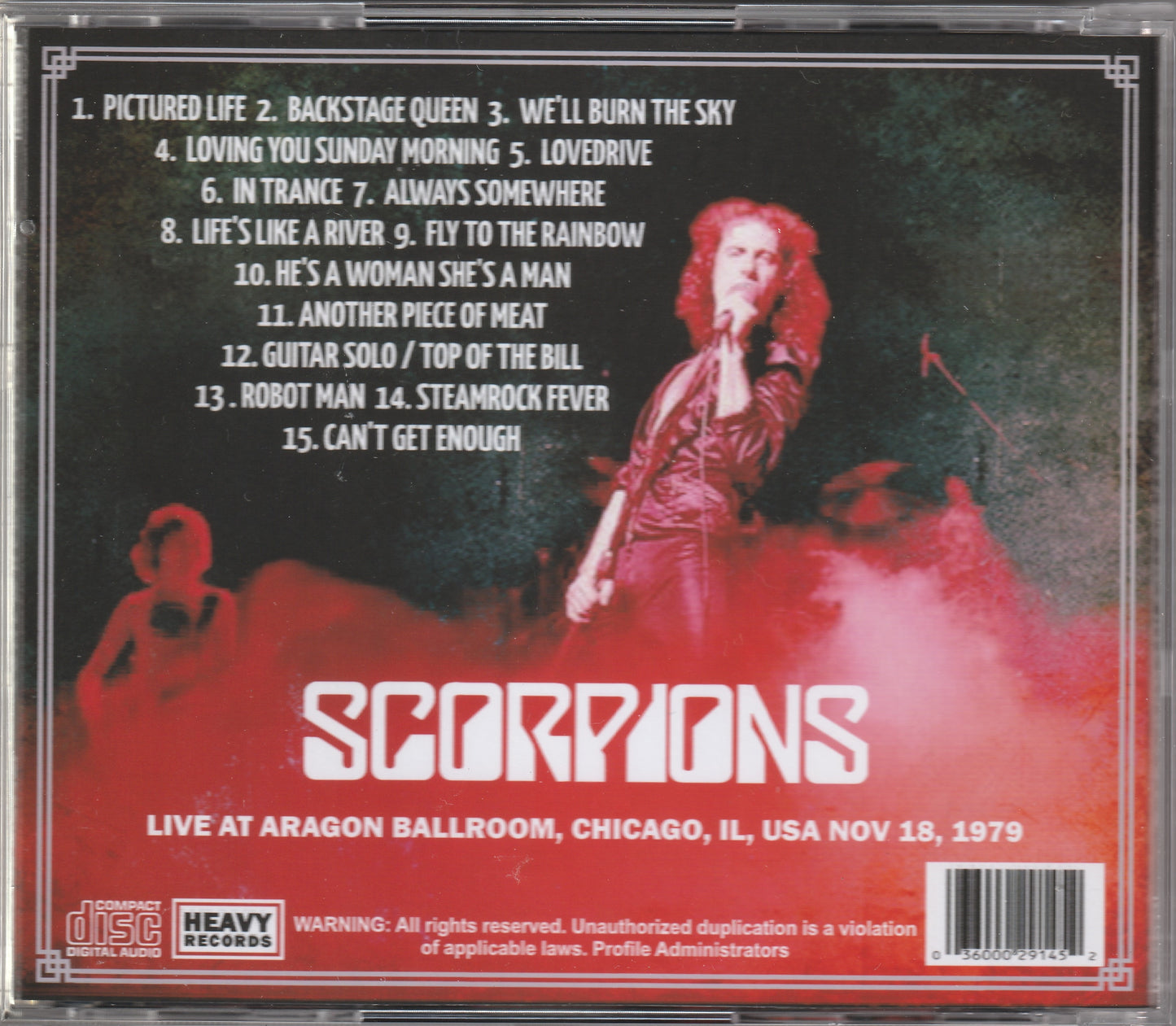 Scorpions - Somewhere In Chicago 1979 CD