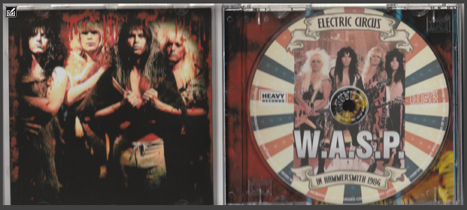 W.A.S.P. (Wasp) - Electric Circus In Hammersmith 1986 CD