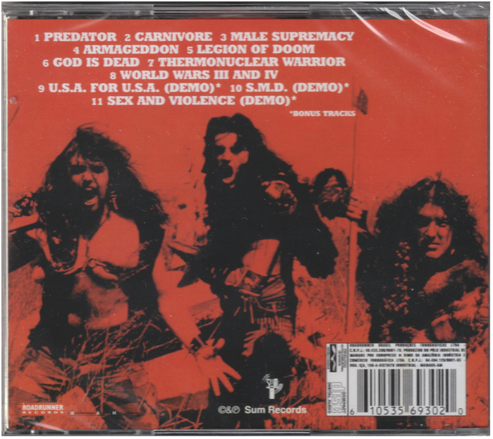 Carnivore - Carnivore CD