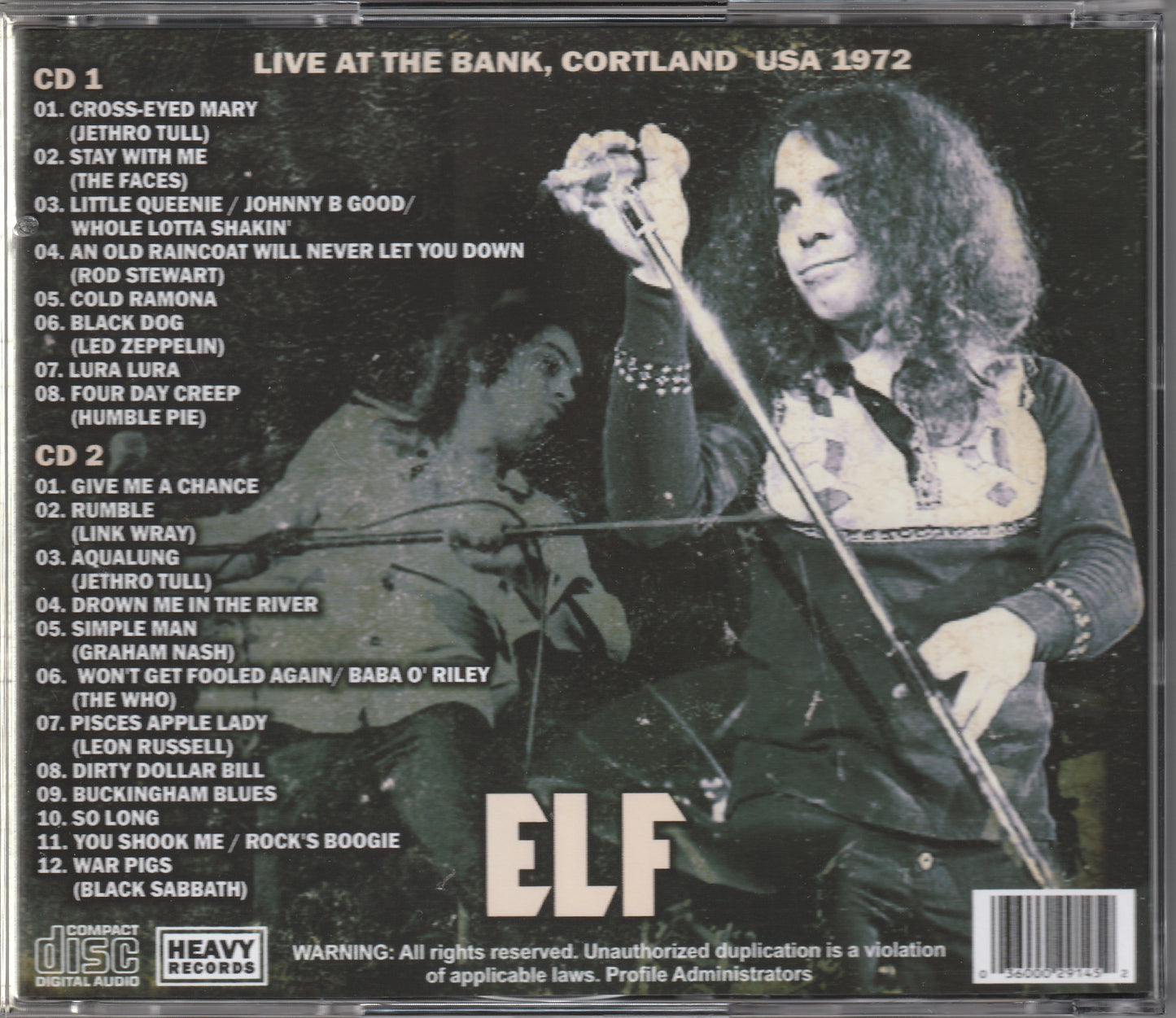 Elf - Live At The Bank 1972 2xCD