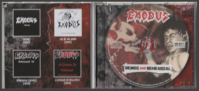 Exodus - Demos And Rehearsal CD