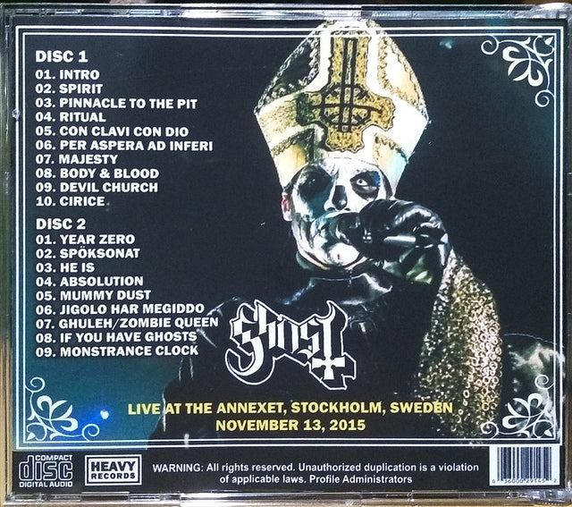 Ghost - Live Annexet 2015 2xCD