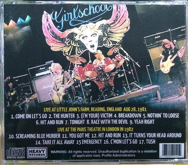 Girlschool - Reading Rock 81 CD