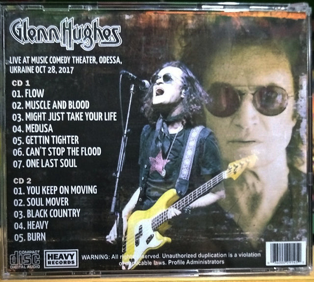 Glenn Hughes - Live In Odessa 2017 2xCD