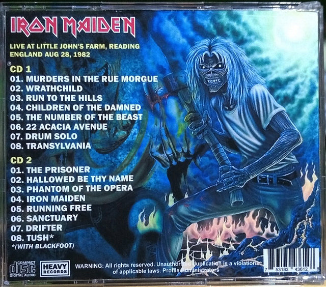 Iron Maiden - Reading Rock Festival 1982 2xCD