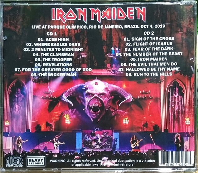 Iron Maiden - Rock In Rio 2019 2xCD