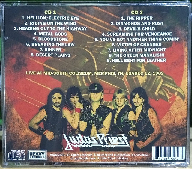 Judas Priest PRIEST LIVE ! CD