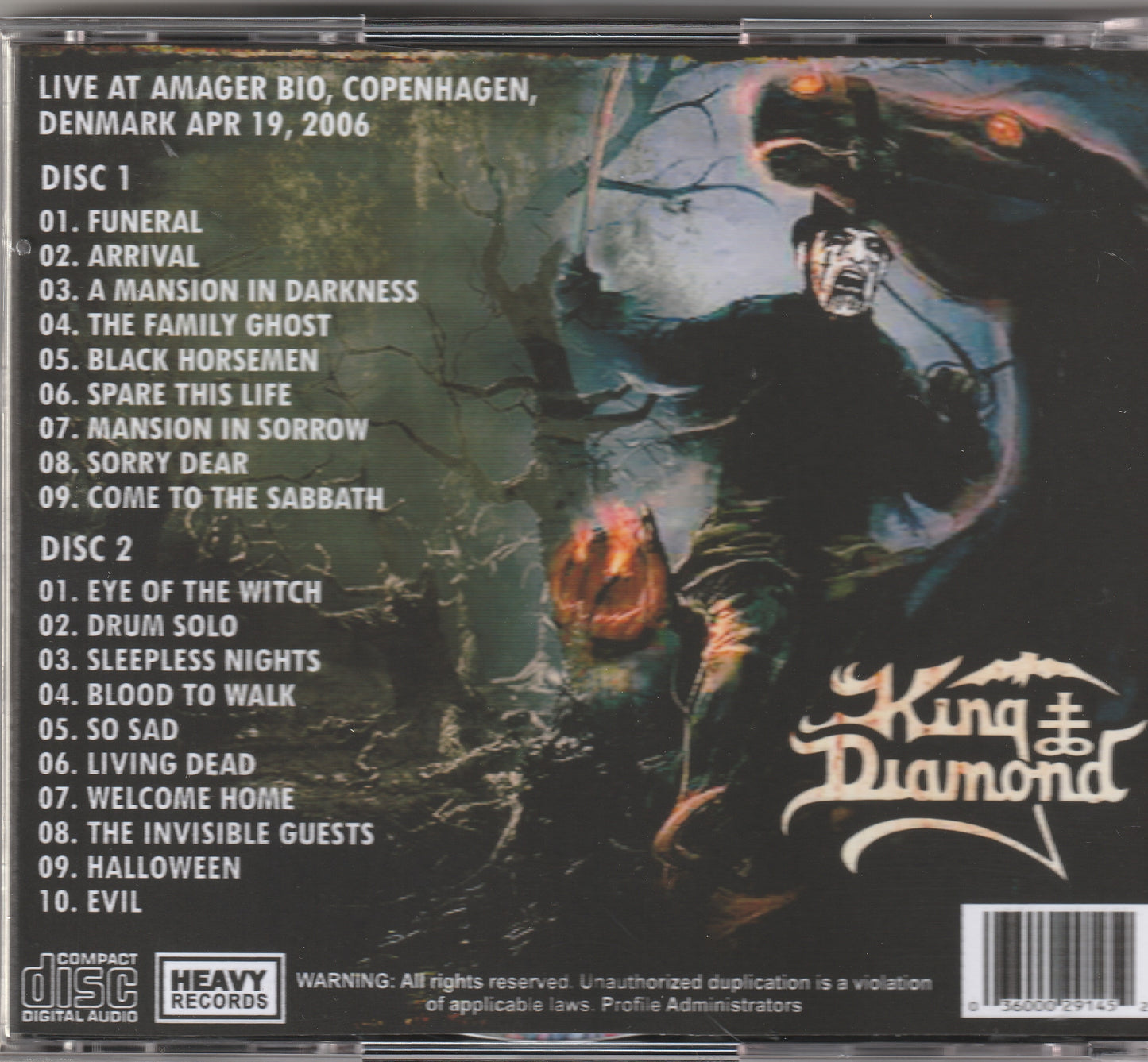 King Diamond - Blood To Copenhagen 2xCD