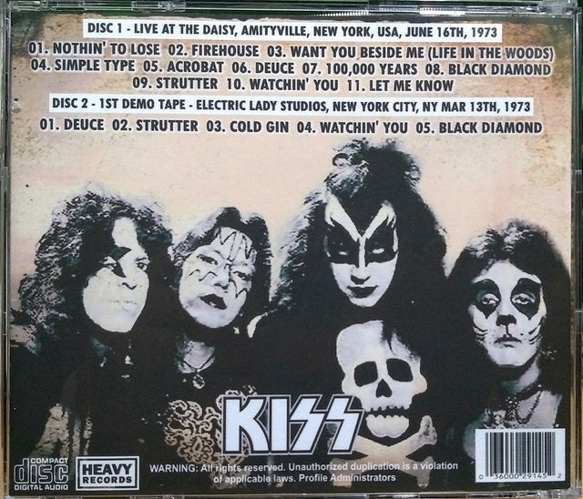 Kiss - Live At The Daisy 1973 2xCD