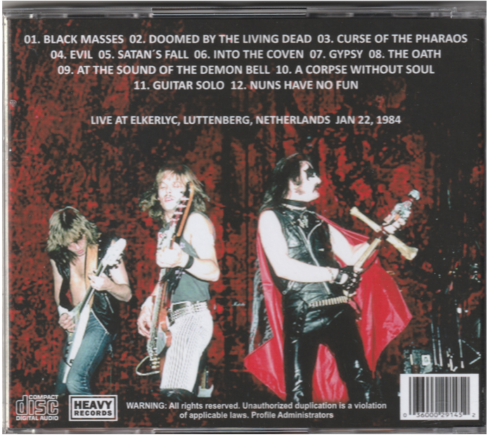 Mercyful Fate - Black Netherlands 1984 CD